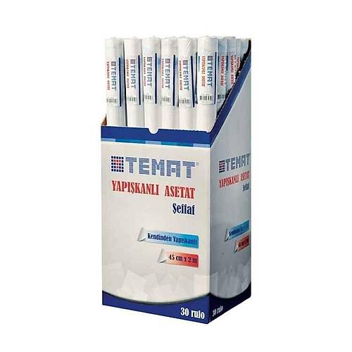 Temat Asetat Yap��kanl� Rulo 45 Cm x 2 M Beyaz 409511