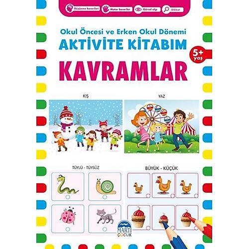 Kavramlar 5+ Ya - Okul ncesi ve Erken Okul Dnemi Aktivite Kitabm