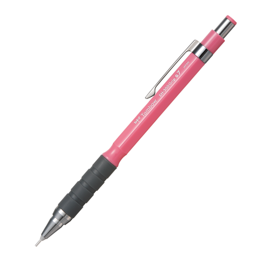 Tombow Versatil Kalem SH-300 Grip 0.7 MM Ak Pembe SH-GR81R7-12-LI-PKT