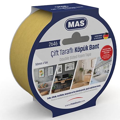 Mas �ift Tarafl� K�p�k Bant 50 MM x 5 M 2646
