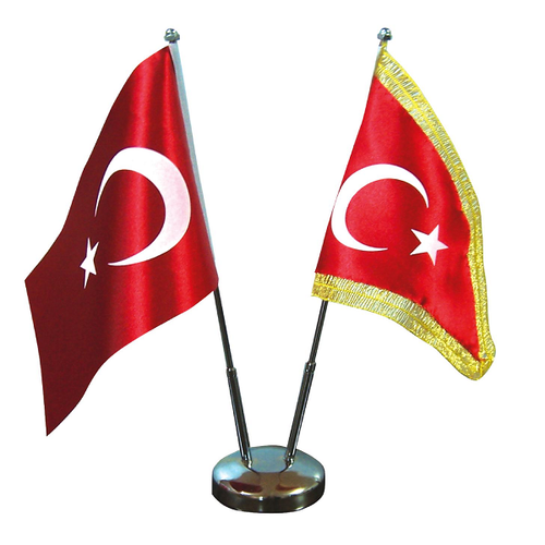 Vatan Bayrak Dire�i �iftli Nikel VT302 ( 4 adet)