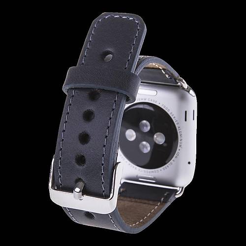 Bouletta Apple Watch Uyumlu Deri Kordon 38-40-41mm Mavi