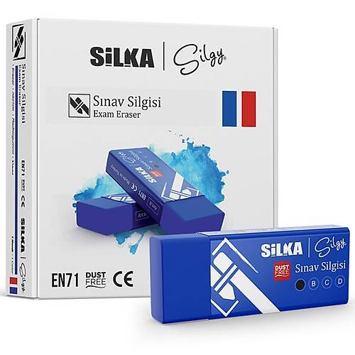 Silka S�nav Silgisi 20 L� Lacivert Art.8 (20 li)