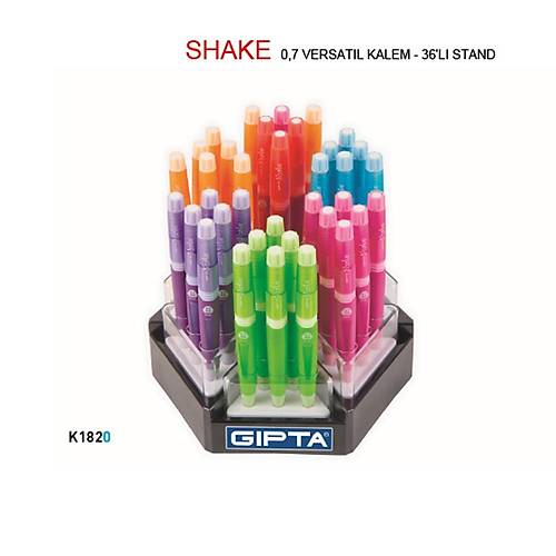 G�pta Versatil Kalem Shake 0.7 MM 6 Renk K1820 (36 adet )