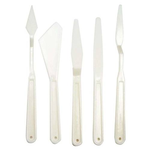 Rich Spatula Plastik 5 Li Set Beyaz 11248