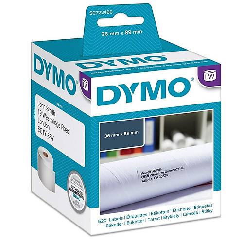 Dymo Label Writer Etiket Adres 520 L� 89x36 MM 99012 S0722400
