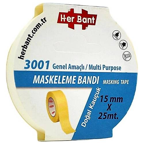 Her Bant Krepe (Maskeleme) Band� 15 MMx25 Mt 3001