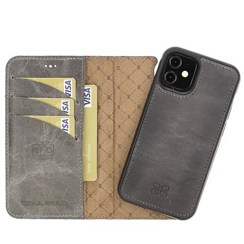 Bouletta Apple iPhone 12 mini Uyumlu Deri Czdanl Klf TN18EF