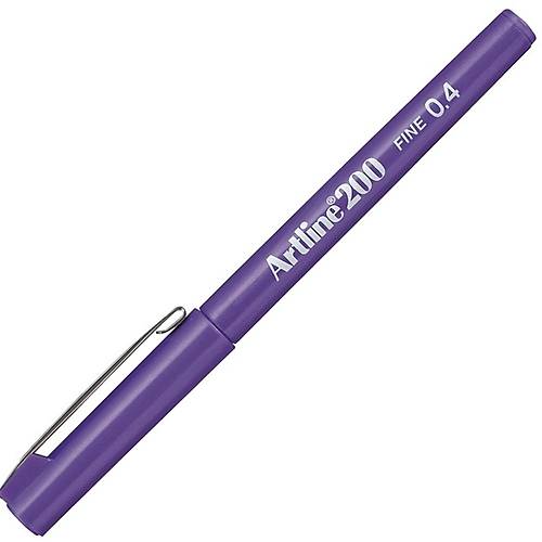 Artline Fineliner 0.4 MM Mor (12 li)