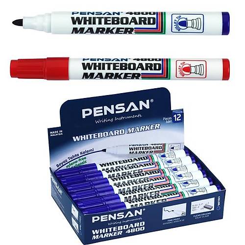 Pensan Tahta Kalemi Yuvarlak U (sadece Krmz 12 li) 4800-1