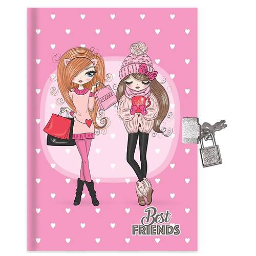 Keskin Color Hat�ra Defteri Kilitli Best Friends 80 YP 14x20