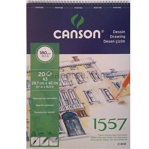 Canson Teknik Resim Defteri Blok �stten Spiralli 40 YP A3 120 GR FCNS12040A3US