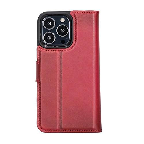 Bouletta Apple iPhone 13 Pro Uyumlu Deri Czdanl Klf V4EF