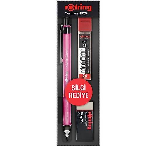 Rotring Okul Seti Visuclick Versatil/Min Silgi 0.7 MM Pembe RO-VK07