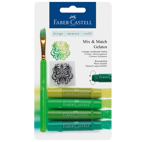 Faber-Castell Mum Pastel Boya Wax Crayon 4 Renk Yeþil Tonlarý 12 18 04