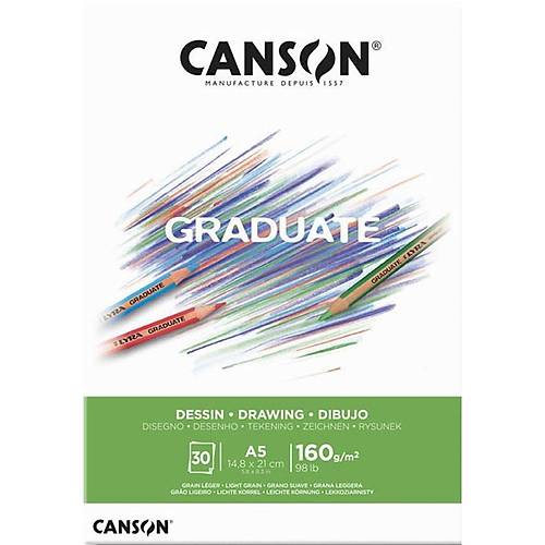 Canson �izim Blo�u Graduate Dess�n Beyaz 30 Syf A5 160 GR