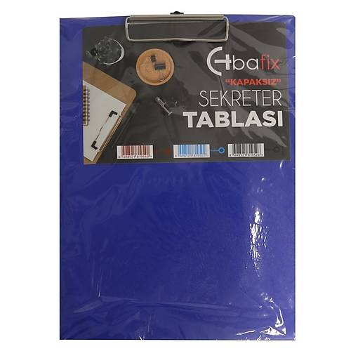 Bafix Kapaks�z Sekreterlik Plastik A4 Mavi
