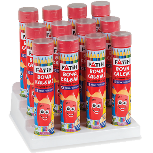 Fatih Kuru Boya Metal T�p Kutu Tam Boy 12 L� 33114-12-LI-PKT
