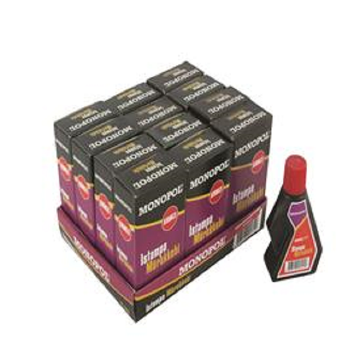 Monopol Istampa M�rekkebi 30 ML K�rm�z�  (12 adet)