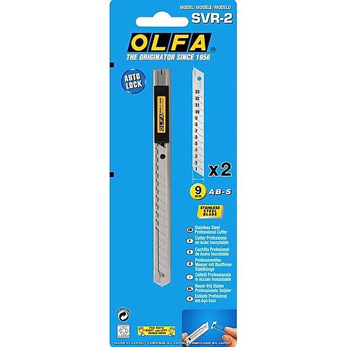 Olfa Maket B��a�� Dar Otomatik Kilitlemeli Metal G�vde Yedek B��akl� SVR-2
