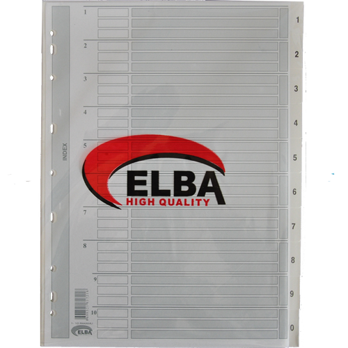 Bafix Seperat�r 1-10 Rakaml� Karton A4