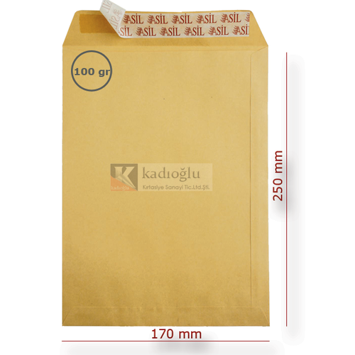 Asil Doan Torba Zarf Formula Silikonlu 17x25 100 GR (100 l)