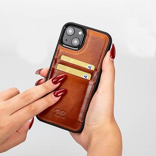 Bouletta Apple iPhone 13 Uyumlu Deri Arka Kapak FXCP RST2EF