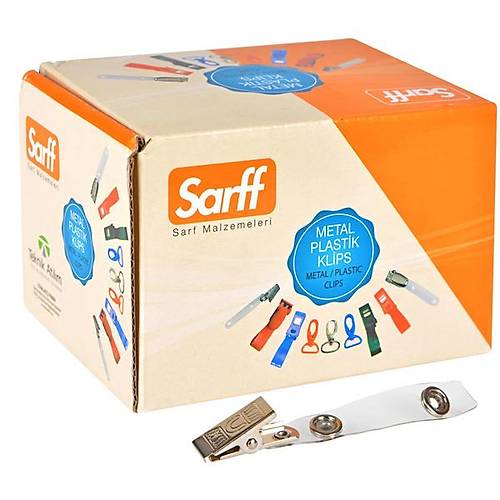 Sarff Kart Klipsi Metal Ma�al� �effaf (100 l�)