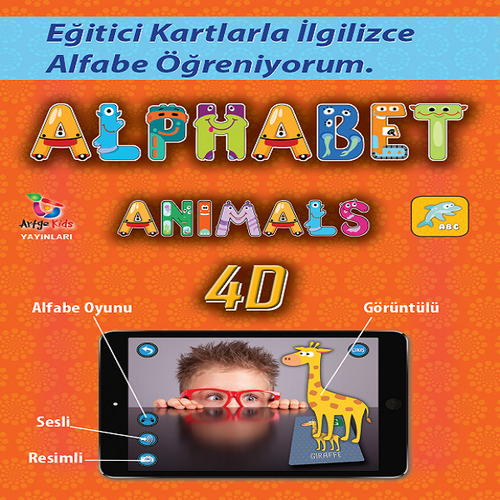 Alfabe 4D Canlan�yor Art�r�lm�� Ger�eklik Kartlar�