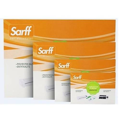 Sarff Laminasyon Filmi S�cak A3 125 MIC 15309015 (100 l�)