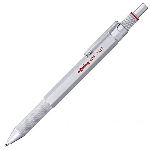 Rotring Multipen �� Fonksiyonlu Kalem Krom 600