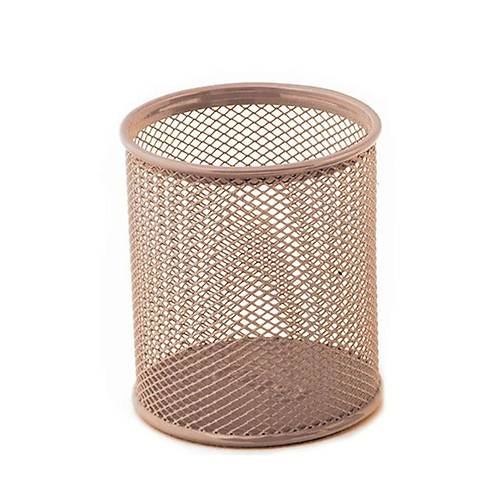 Mas Kalemlik Metal Perforeli Silindir Rose Gold 500