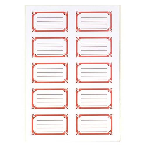 G�pta Okul Etiketi Frame K�rm�z� 3 YP