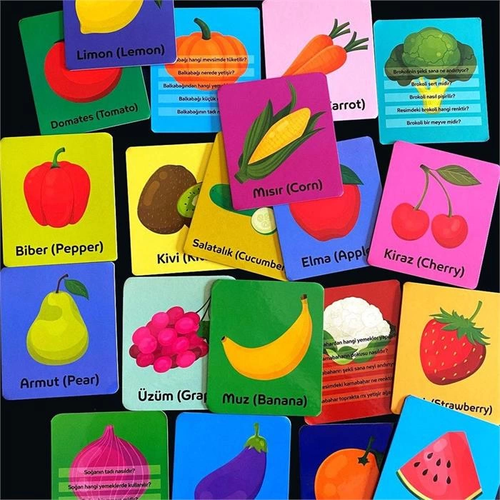 4E Bak ��ren Kartlar� Meyve Sebze