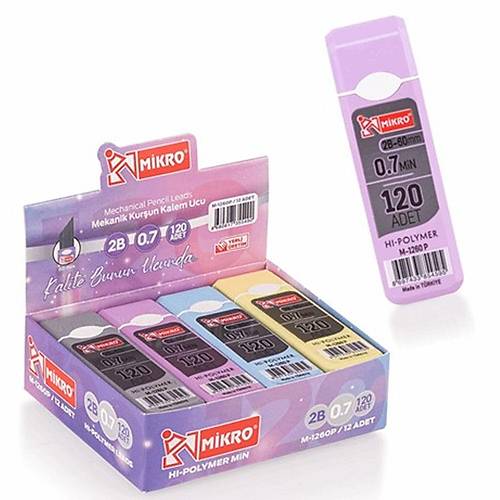 Mikro Kurun Kalem Ucu M-1260p 60 mm  0.7 mm-12-LI-PKT