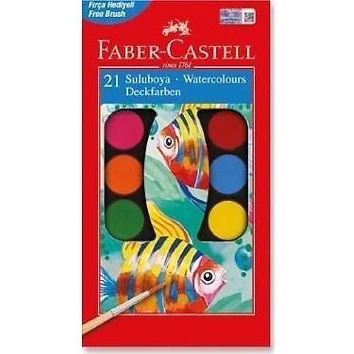 Faber-Castell Sulu Boya Büyük Boy 21 Renk 5292 125021