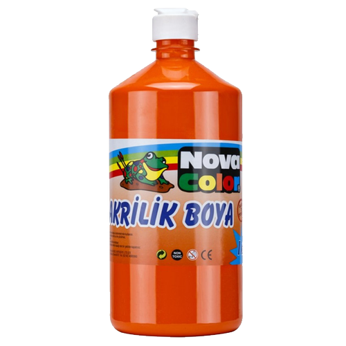 Nova Color Akrilik Boya 1 KG Turuncu NC-228