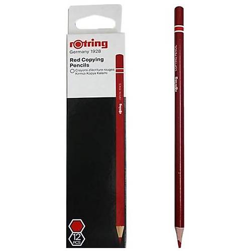 Rotring Kopya Kalemi K�rm�z� (12 li)