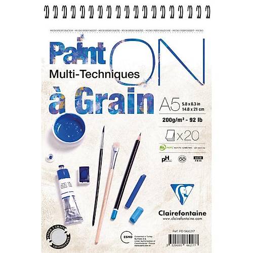 Cla�refonta�ne Pa�nt-on A Gra�n A5 CM �izim Blok 200 GR 20 YP