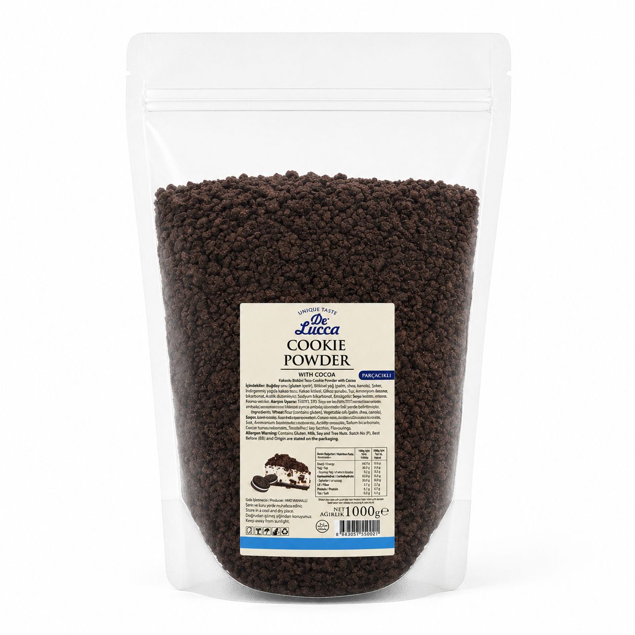 De Lucca Parçacıklı Bisküvi Tozu Oreo 1kg