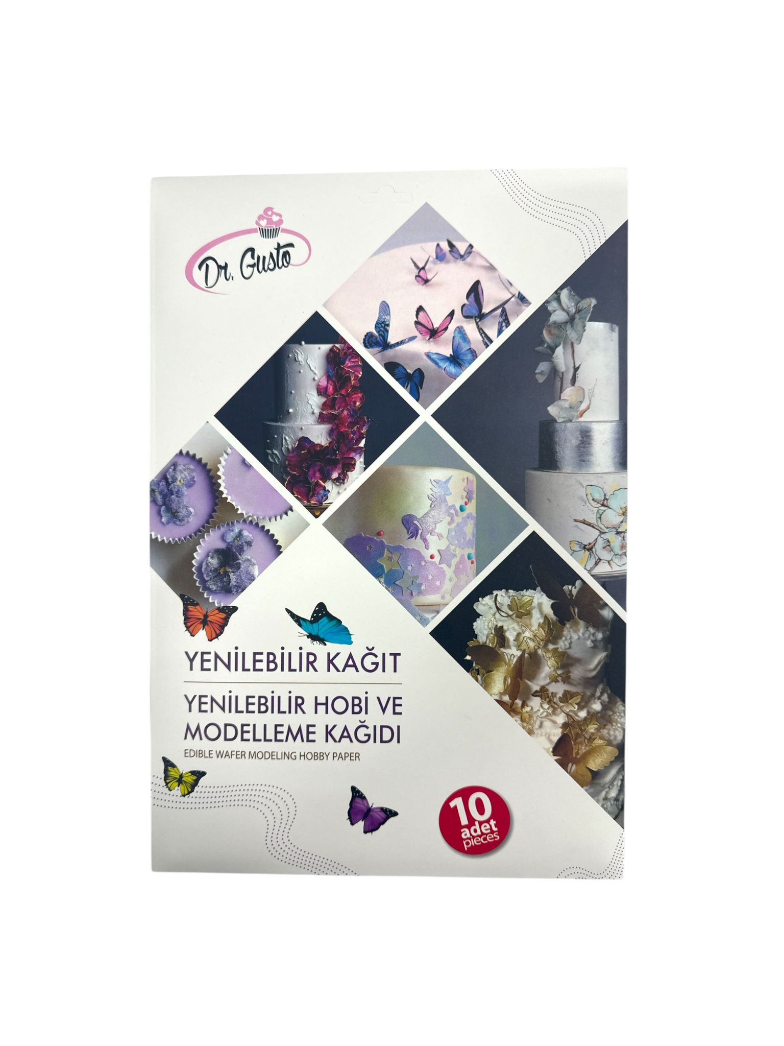 Dr Gusto Yenilebilir Modelleme Kağıdı Beyaz (10 ad)