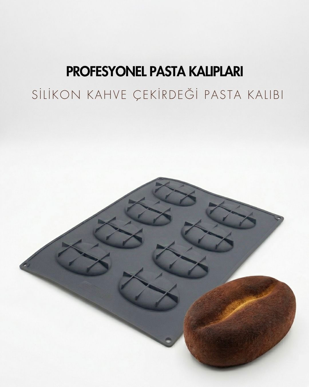 Silikon Kahve Çekirdeği Mono Pasta Kalıbı