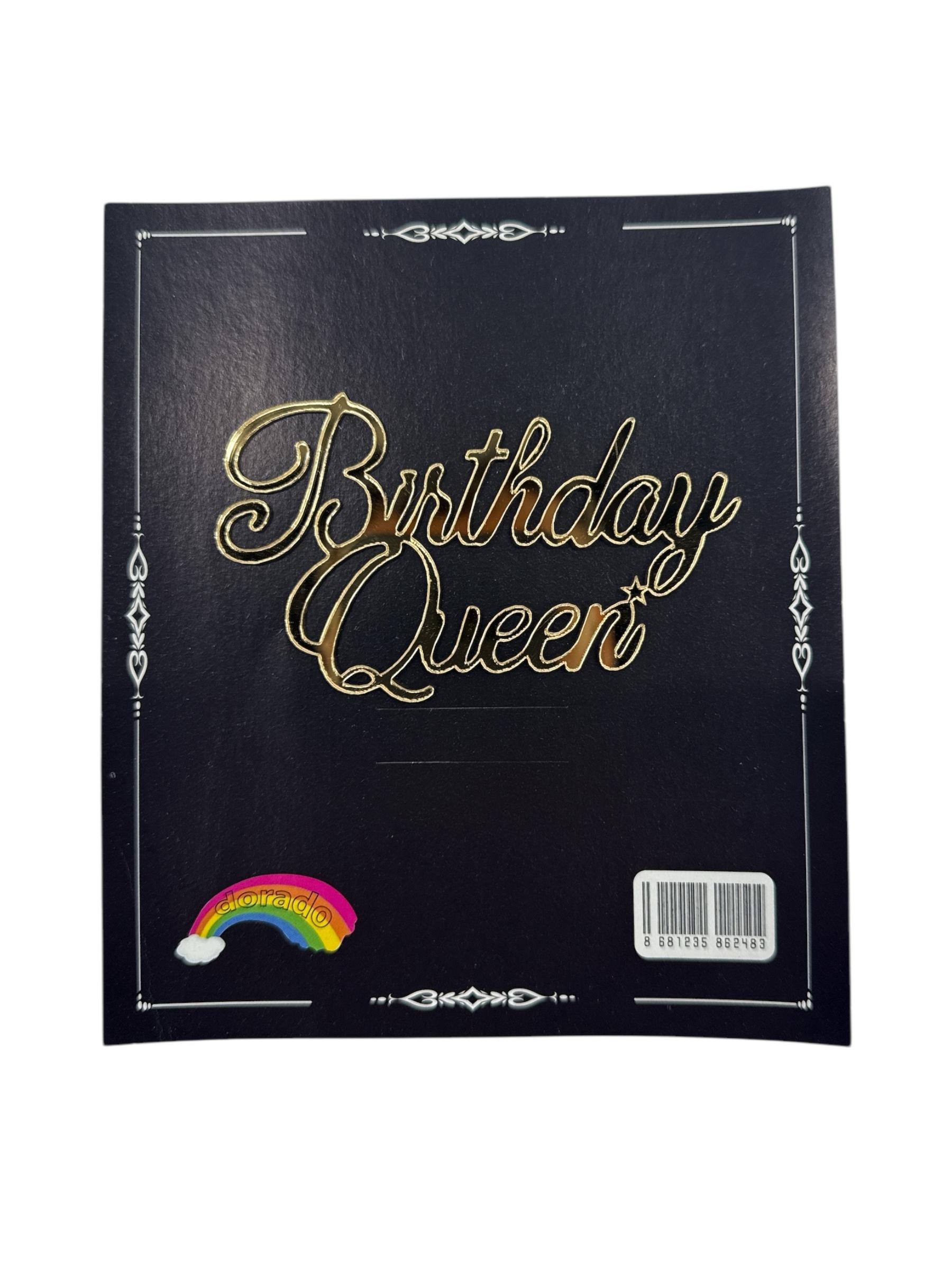 Birthday Queen Pleksi Gold