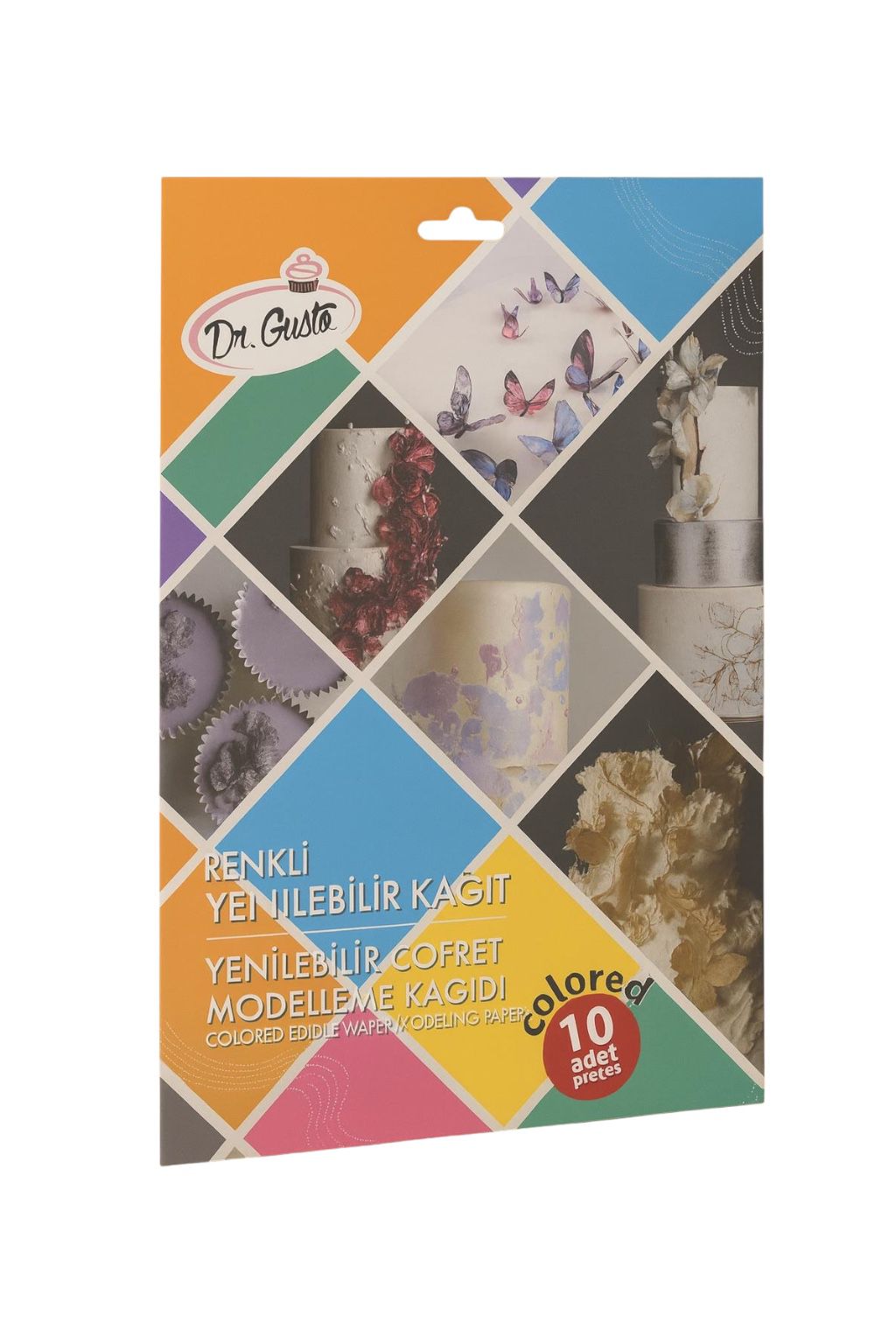 Dr Gusto Renkli Yenilebilir Modelleme Kağıdı 10 Adet