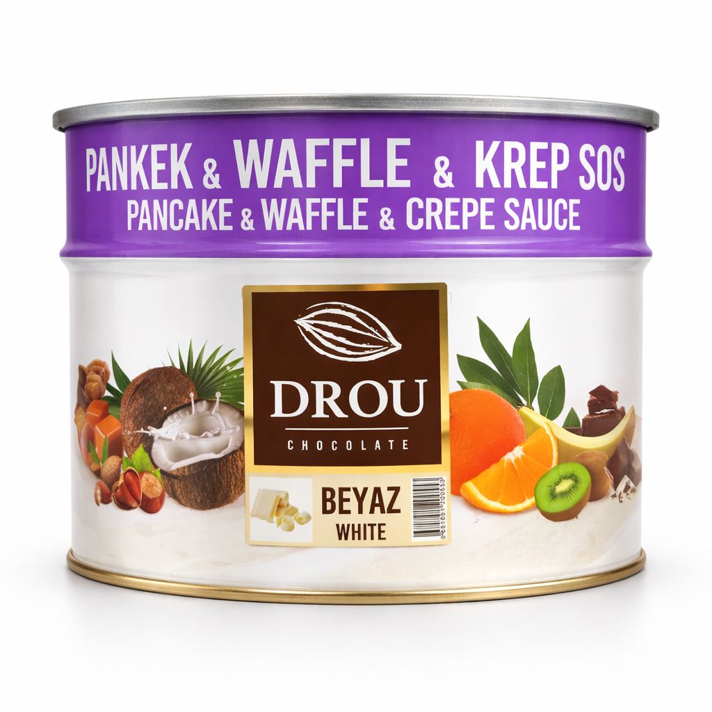 Drou Extra Beyaz Waffle & krep & Pankek Sos 10kg