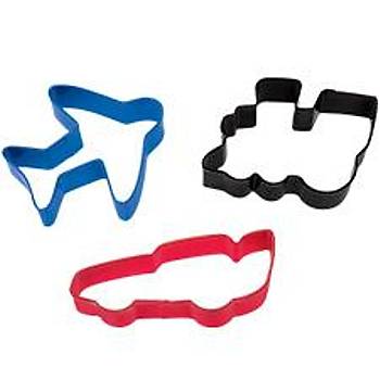 3 Pc. Wheels Cookie Cutter Set
