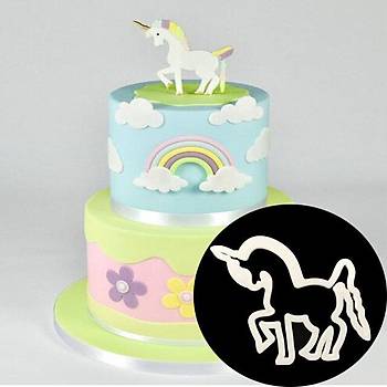 Unicorn eker Hamuru Kurabiye Kalb
