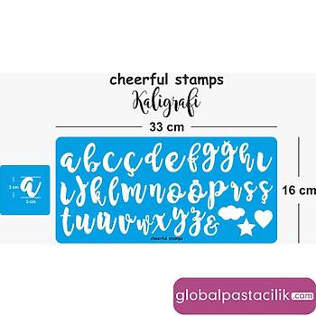 Stamp Curly Küçük Harf Kaligrafi Modeli
