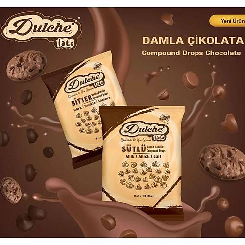 Dulchelato Sütlü Damla Çikolata 1Kg