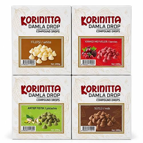 Korinitta Damla Drop Konfiseri �ikolata 1 Kg � �e�itleri